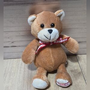 Hershey's Kisses Brown Bear Plush Teddy Bear with Red 'Kisses' Ribbon